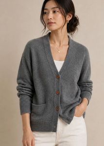 Korean Grey Knit Cardigan | Never Worn | Like New