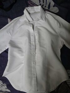 Chic white shirt corset