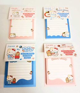 Set of 4 Kawaii Kitty Theme Sticky Notes