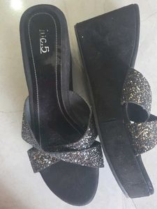 Sparkly Bow Sandals