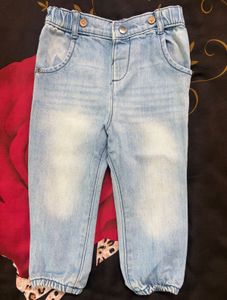 Baby boy /girl Light Wash Denim Jeanswith blet