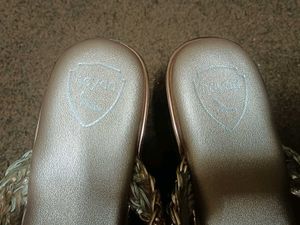 Stylish Embellished Gold Wedge