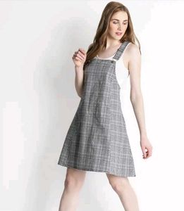 Pantaloons Grey Checked Dress