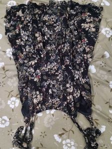 Floral Print Tie-Strap Mini Dress