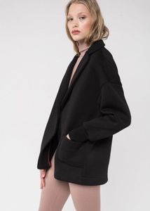 Women’s Black Kimono Design Coat