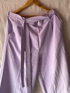 High-Waisted Linen-Blend Cropped Wide-Leg Pants