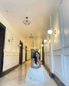 Off White Co-ords Gown
