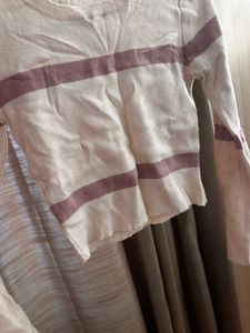 Cute Striped Long Sleeve Top