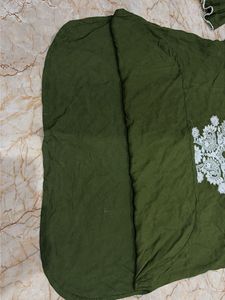 Green Embroidered Kurta