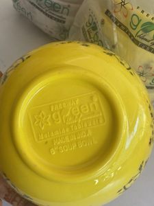 Yellow Melamine Serving Bowl