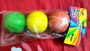 Cricket Rubber Balls Set Of 3