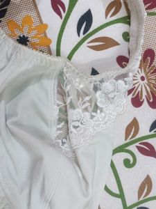 Comfortable White Lace Bra