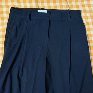 Wide Leg Black Trousers