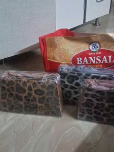Leopard Print Clutches (Set of 1)