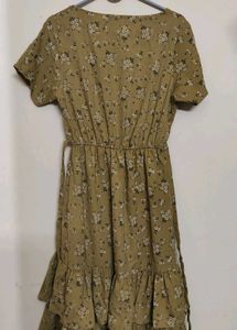 Floral Print Button-Up Midi Dress