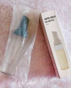 Auto-Hold Glass Oil Bottle
