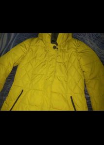 Winter yellow jacket hoodie and top free