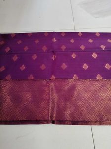 Elegant Blue &amp; Pink checked Saree