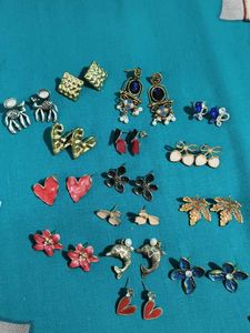15 Assorted Fashion Earrings Set 🌹 ❤️