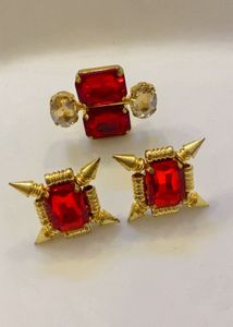 Vintage Red Gemstone Jewellery Set