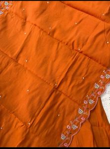 Rust coloured embroidered Suit Set