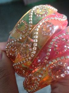 Colorful Beaded Bangles