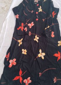 Chic Floral Print Kurta