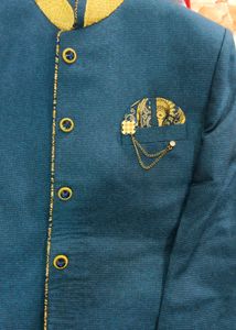 Men's Blue Ethnic Jacket