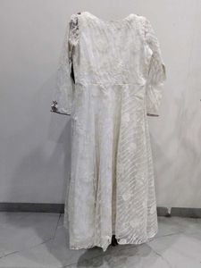 Elegant White Lace Maxi Dress