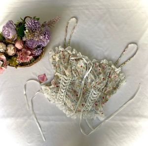 Floral Lace Corset Crop Top