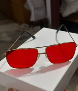 Red Tint Aviator Sunglasses