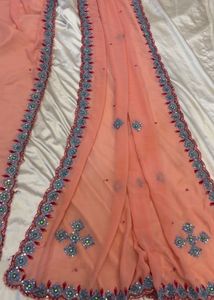 pink saree