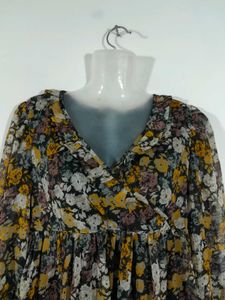 Multi Color Printed Top For Women's