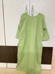 Light Green Embroidered Kurti