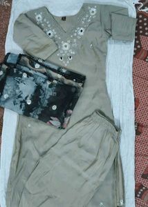 Women's Kurta Set with qq 3D Dupatta