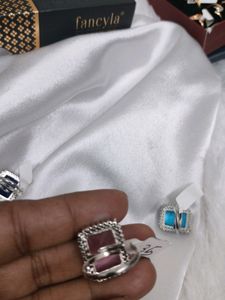 American Diamond Silver Ring