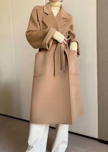 Free Delivery Elegant Camel Wool Blend Coat