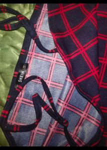 Red Plaid Mini Dress