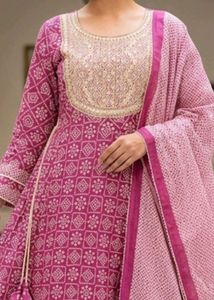 Beautiful Pink Ethnic Kurta Set with Dupatta
