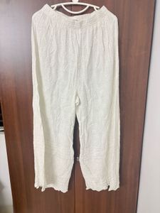 White Chikankari Palazzo Pants