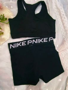 Nike Pro Sports Bra &amp; Shorts Set