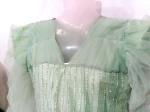 Elegant Green Ethnic Gown