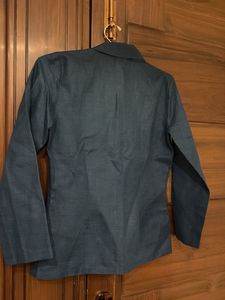 Chic Teal Blue Blazer