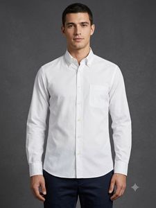 Classic White Button-Down Shirt