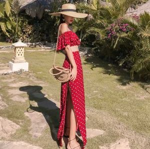 Red Polka Dot Two-Piece Set