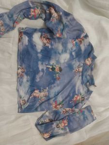 🌟y2k pinterest Angel Print Top