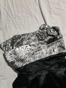 Elegant Black &amp; White Party Dress