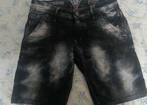Stylish Washed Denim Shorts