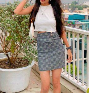Plaid Mini Skirt
