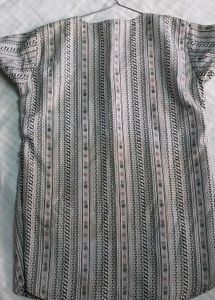 Casual cotton blend top